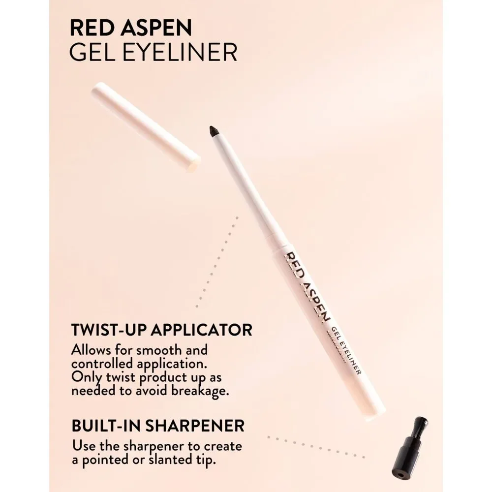 Red Aspen Gel Eyeliner – Soft Smooth Long-Lasting Highly Pigmented Eye Liner – N